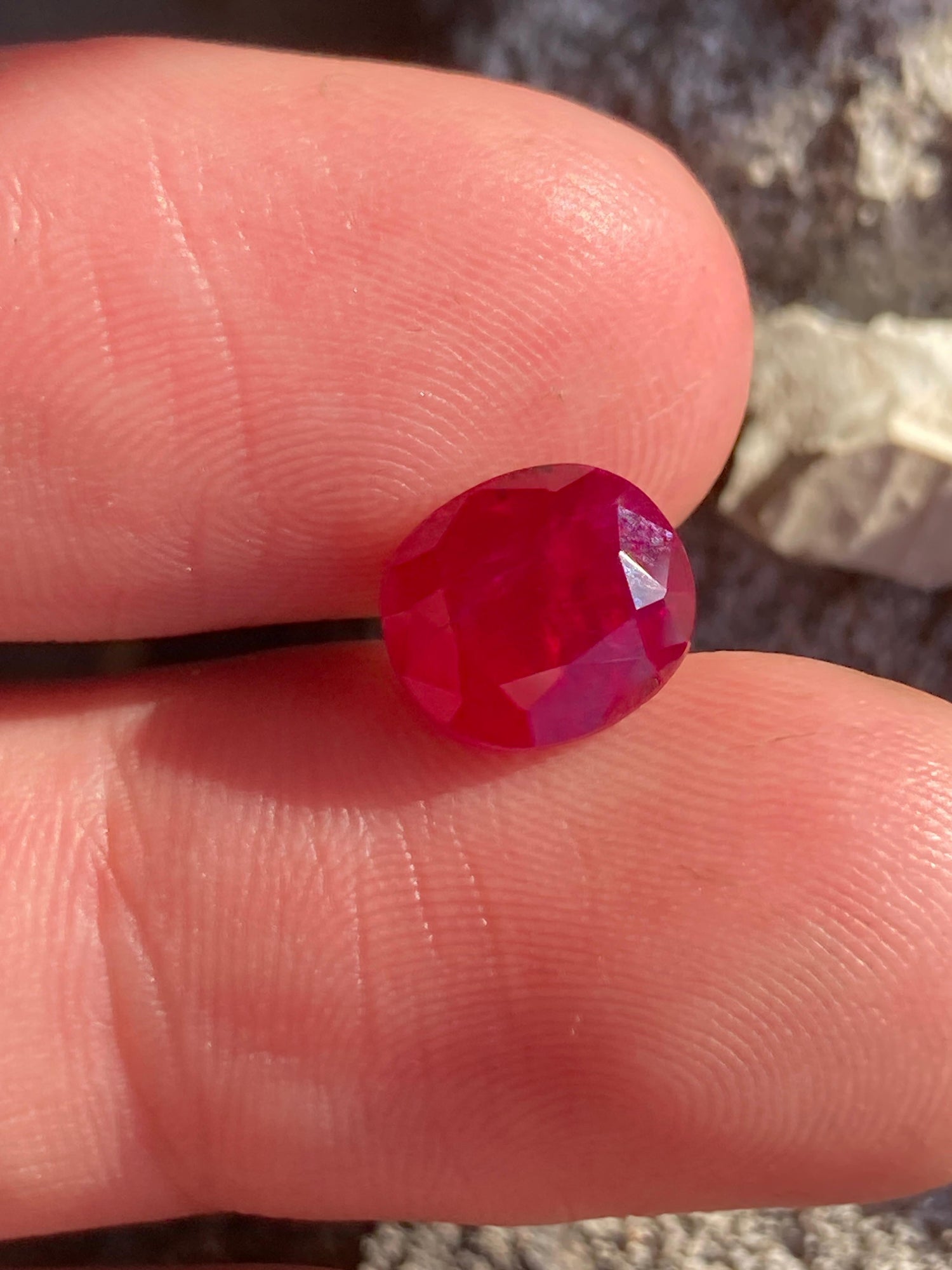 3.65 carats Natural Kashmir Ruby