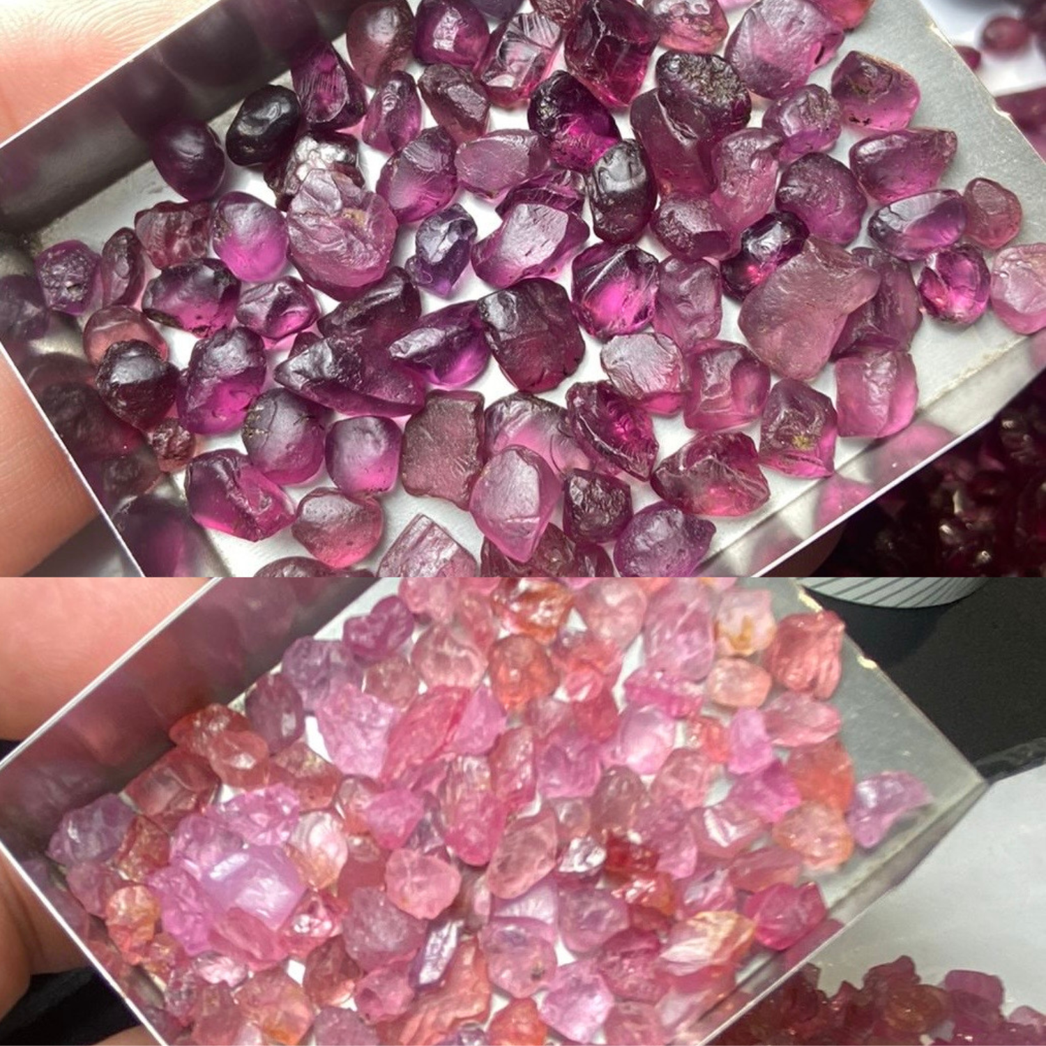 1500carats Umbalitete Garnets and Mehenge Spinels Rough Stones Deal for Faceting