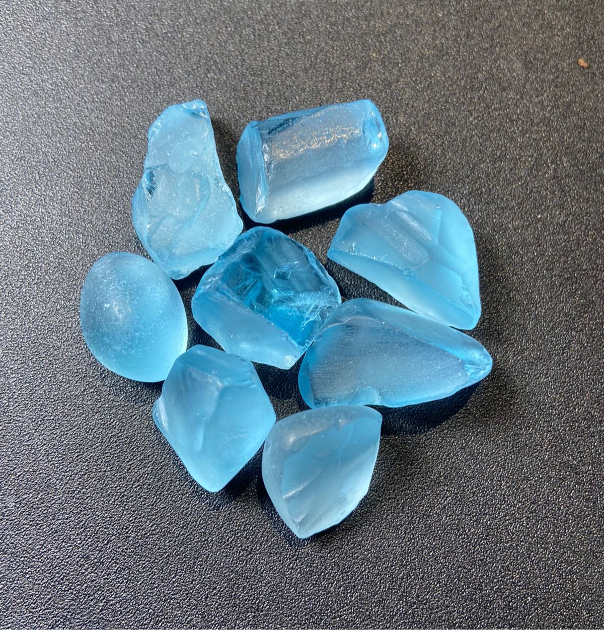 50 grams / 250 carats Swiss Blue Rough Topaz for Faceting