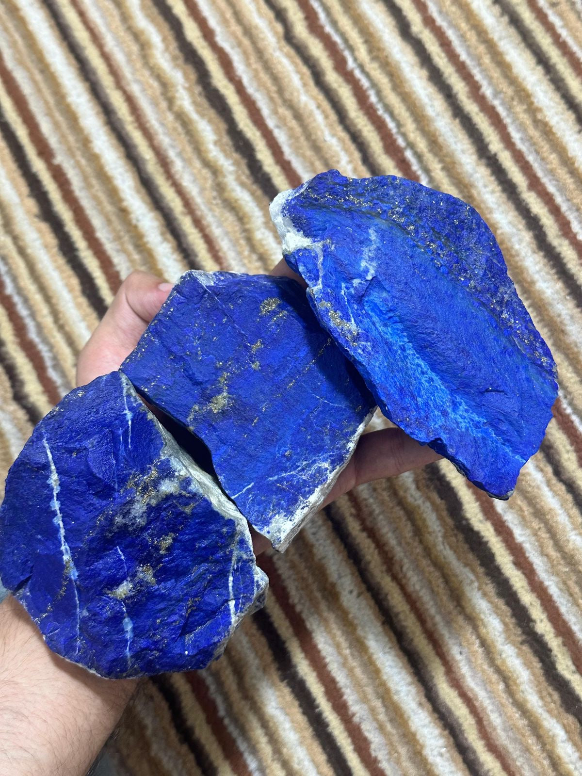 One Kilo Dark Blue Natural Lapis Lazuli for Lapidary