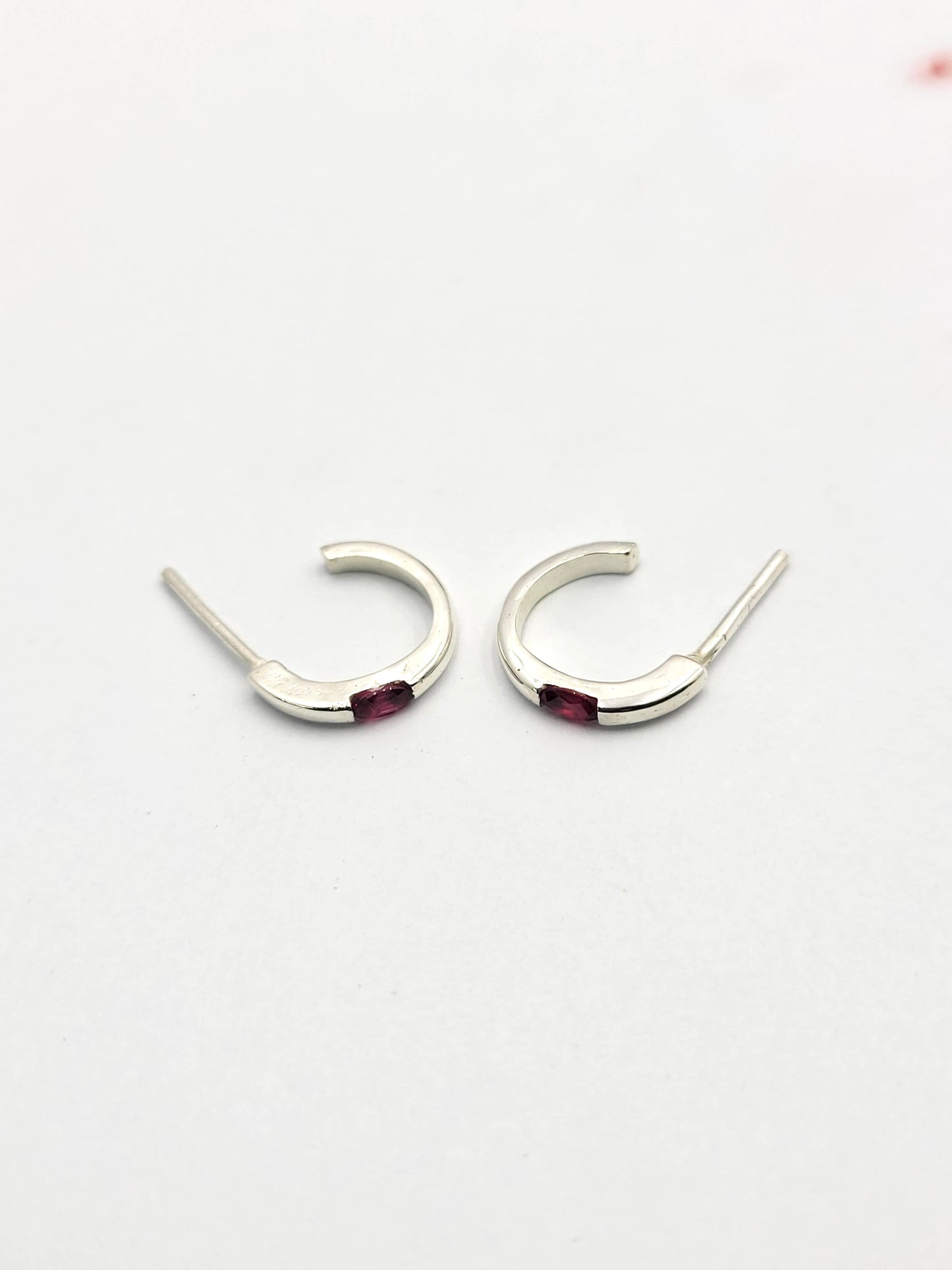 Natural Ruby Silver Sterling 925 Jewelry Set | Pear Shape Red Rubies