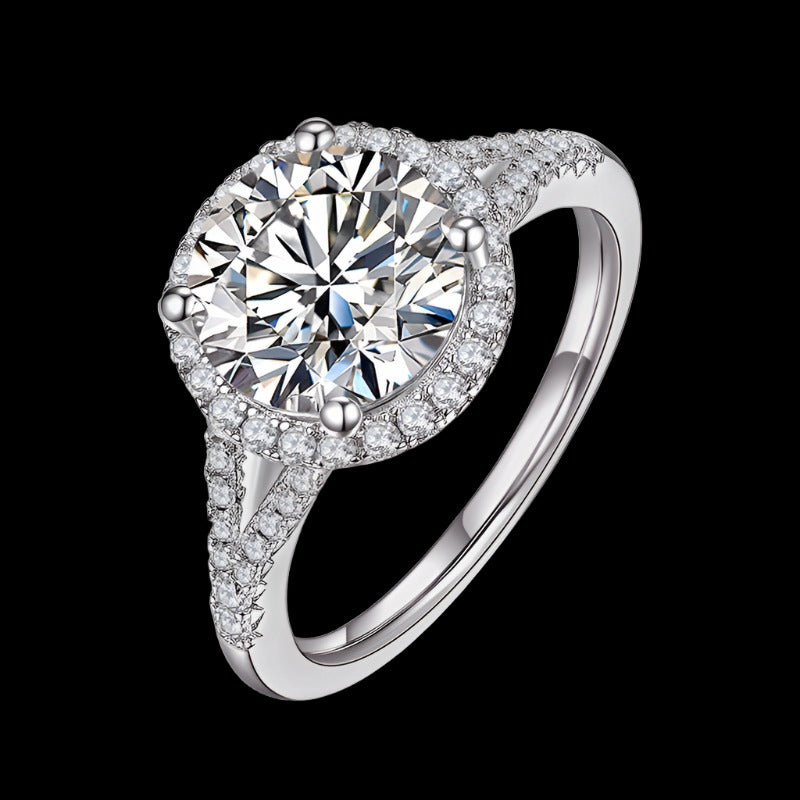 Buy White Gold Moissanite silver sterling 925