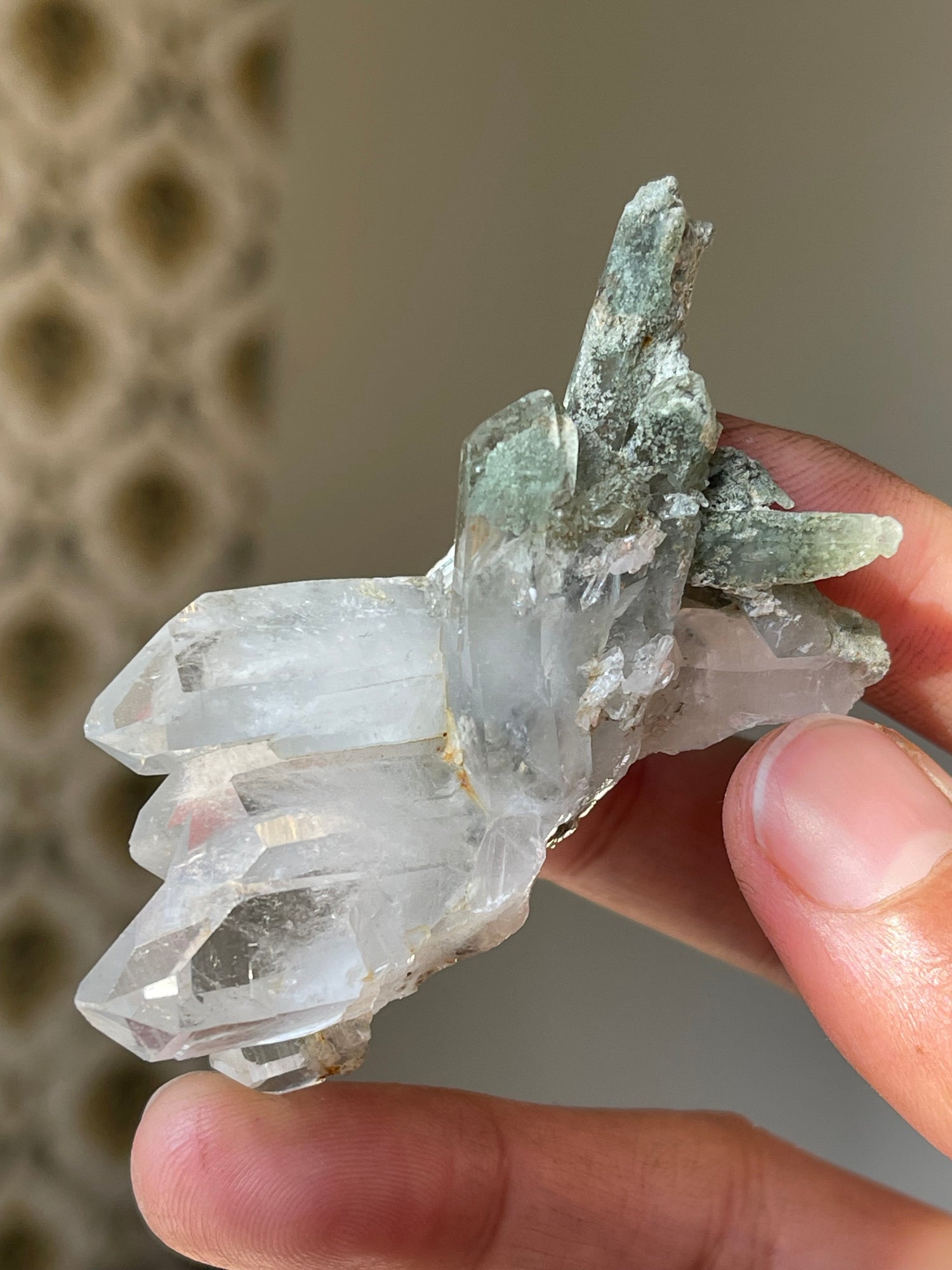 36 grams Clear Quartz with Chlorine