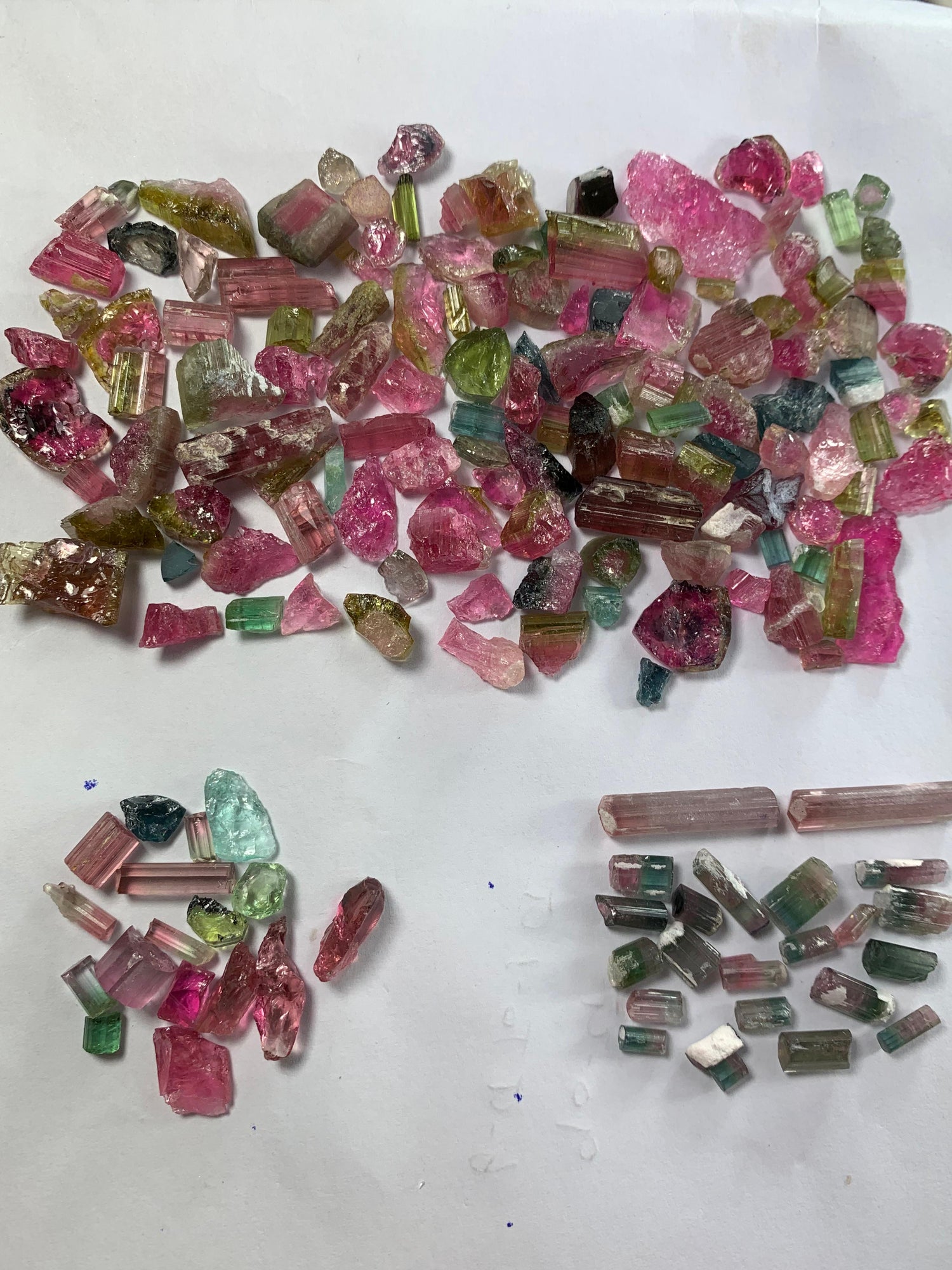 300 carats Pink Tourmaline raw crystals Bulk