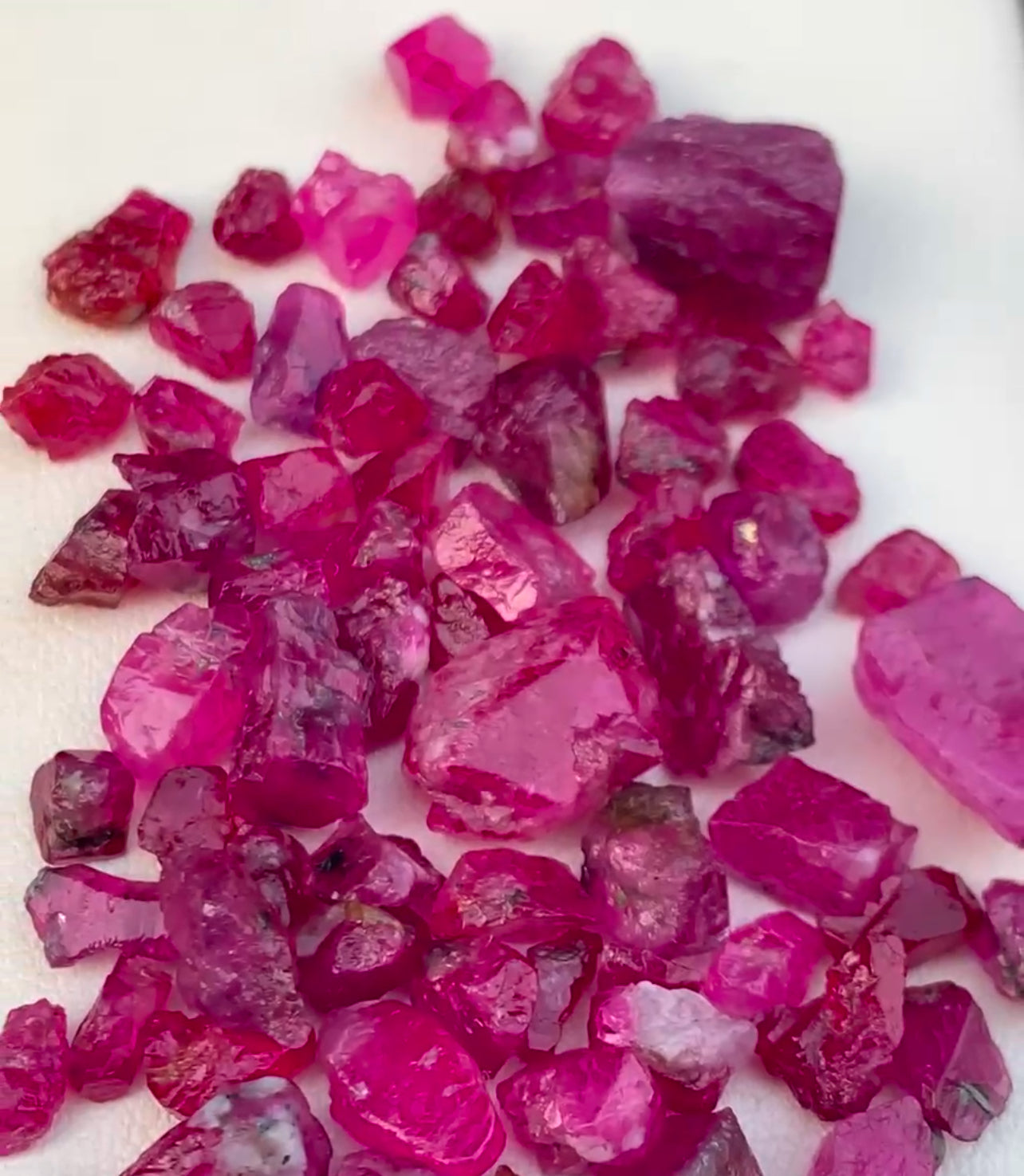 100 Carats Rough Rubies Gems