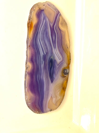 Purple Polished Agate Slice Geode Slabs