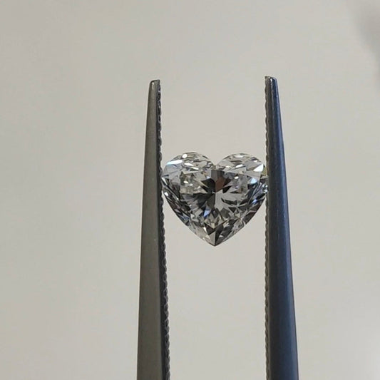 0.73 carats Natural Fancy cut Heart Shape Diamond