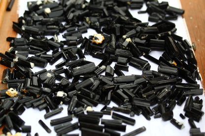 Natural Black Tourmaline Crystals for Craft Making