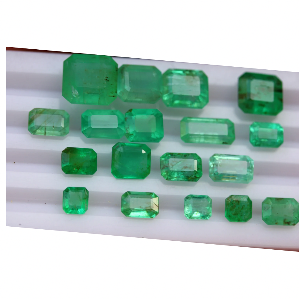 24.95 carats Natural Panjshir Emeralds Stones | Green Emeralds Loose Stones