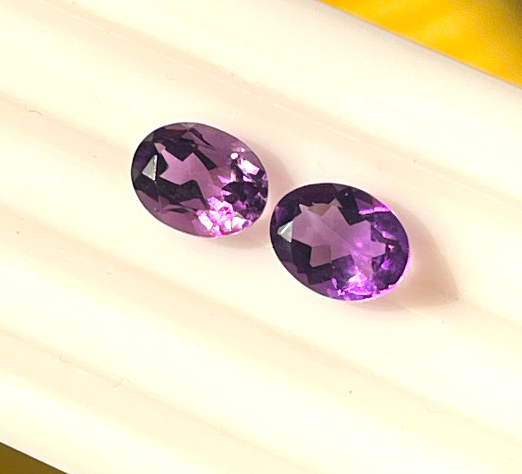 amethyst pair earrings