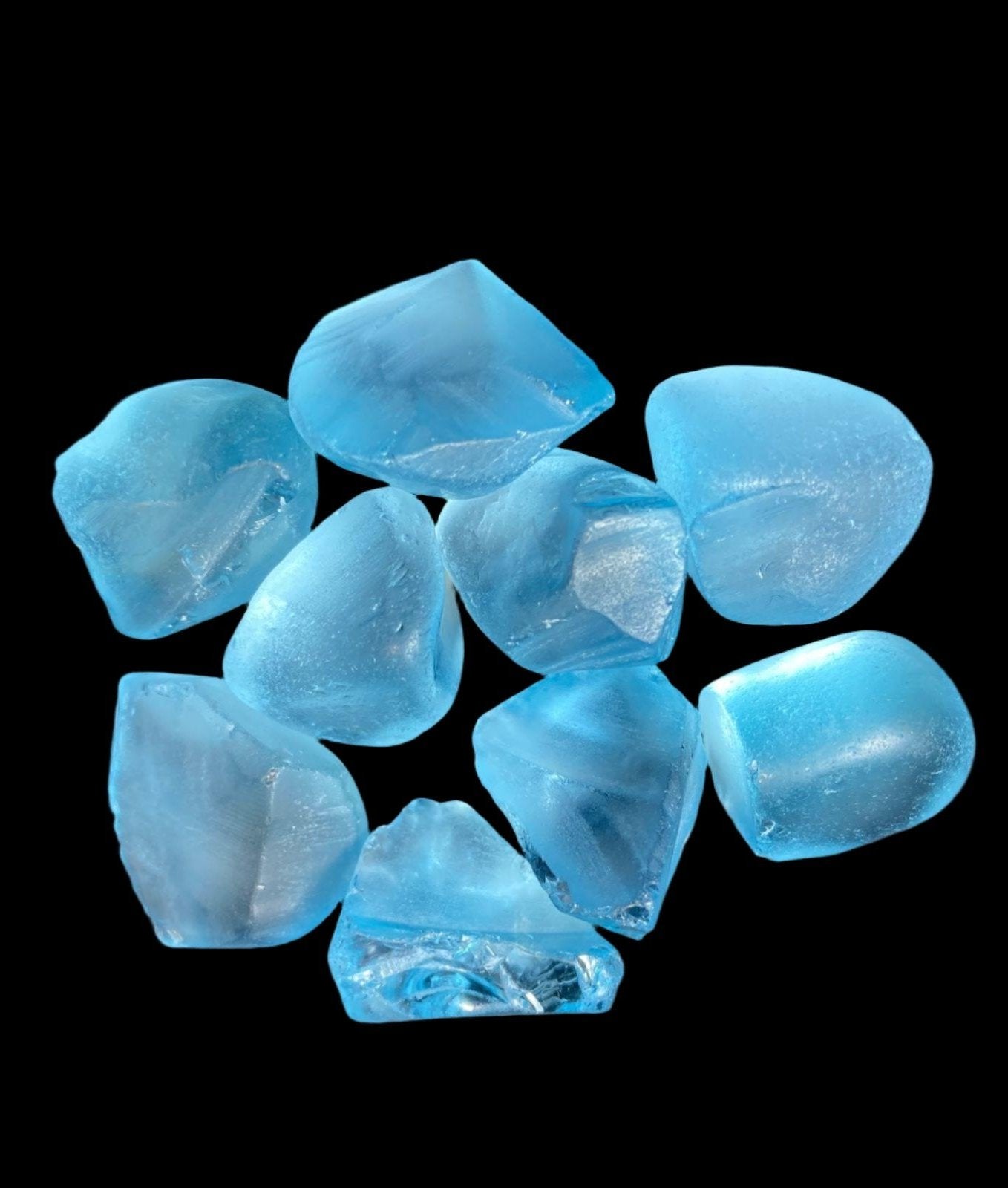 50.70 Grams Swiss Blue Raw Topaz for Faceting