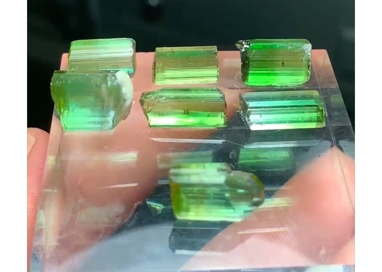 45 carats Mint Green Tourmaline Raw Stones