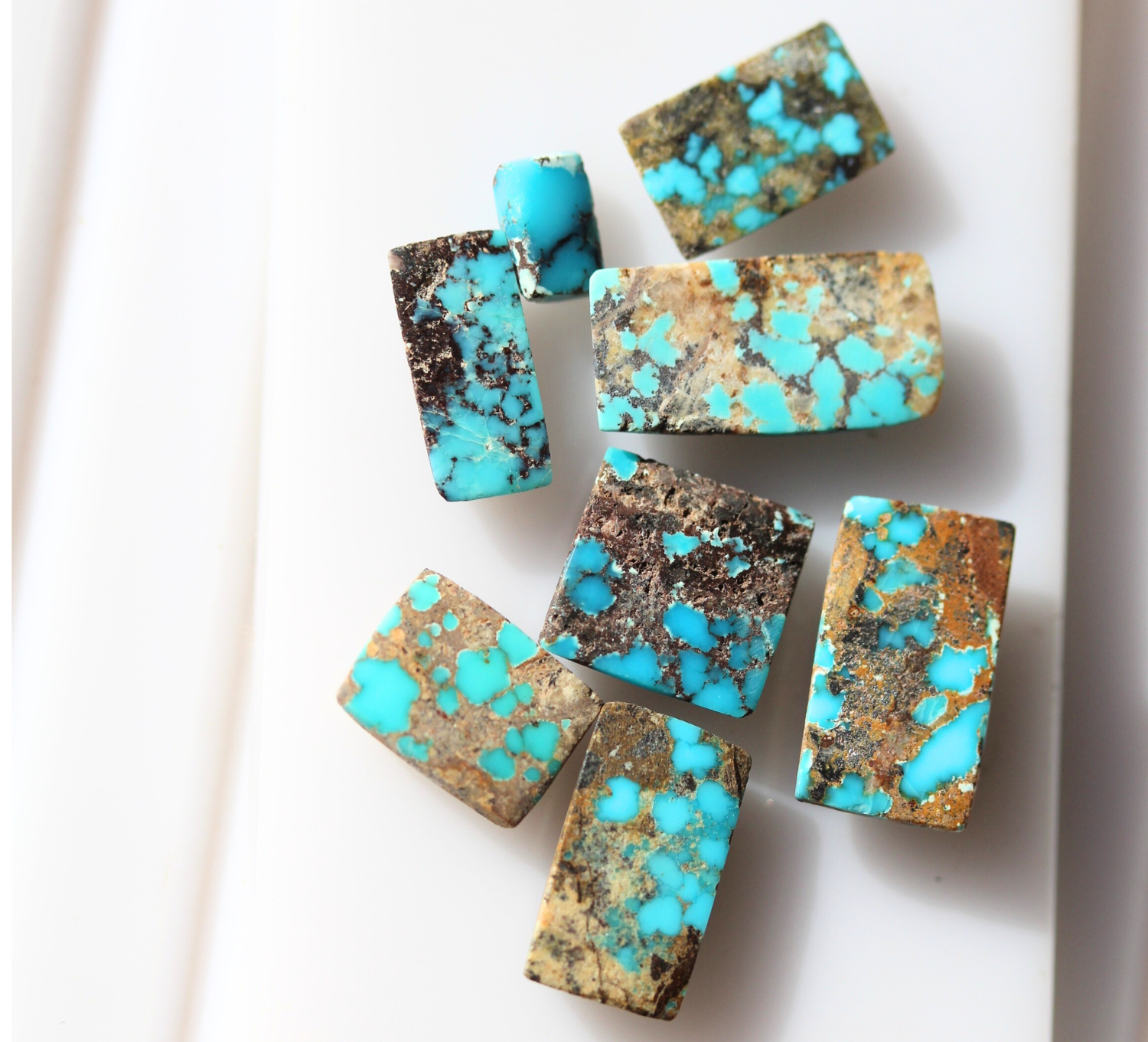 Polished Blue Turquoise Stones