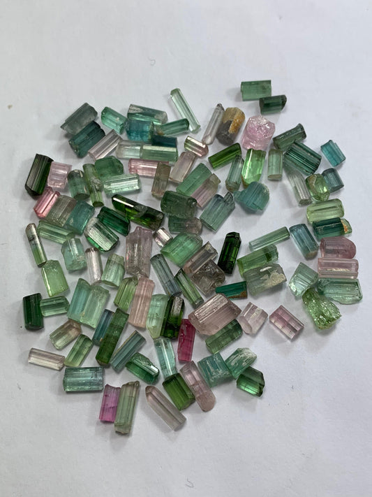 200 carats Green Tourmaline Rough Crystals