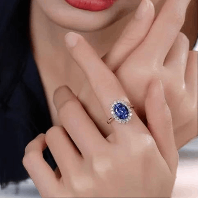 tanzanite rings white gold