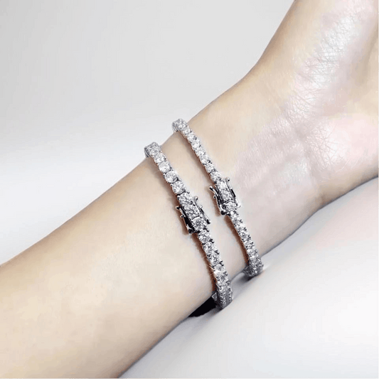 Buy moissanite bracelet white gold