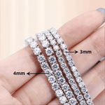 moissanite tennis bracelet 18k gold Plating