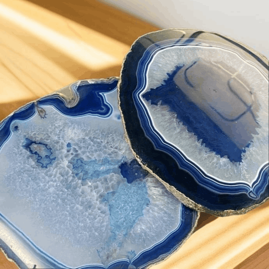 Buy Geode Natural Agate Stone Slab Coaster