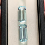 Buy Loose Aquamarine Stone pair for making Aquamarine Earrings