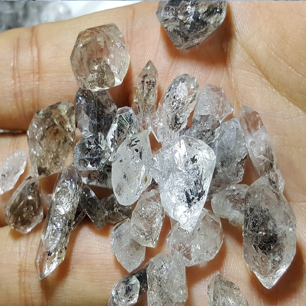 20 kg Carbon Included Herkimer Diamond Quartz