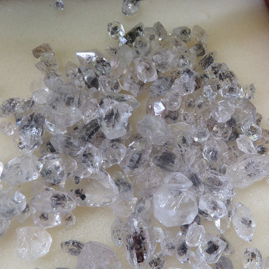 500 Grams Herkimer Diamond Quartz With Black Inclusions