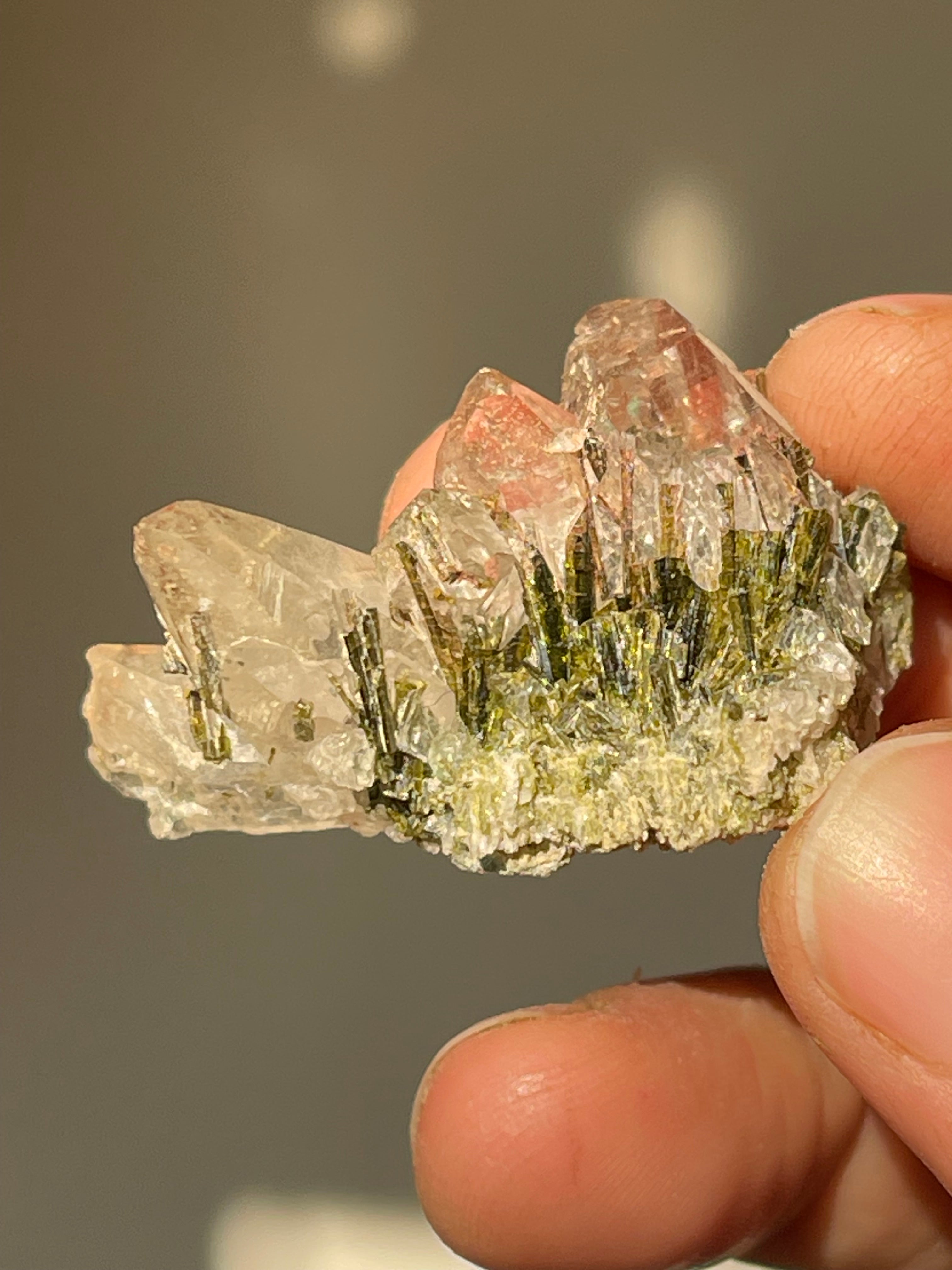 epidote with quartz crystal 3