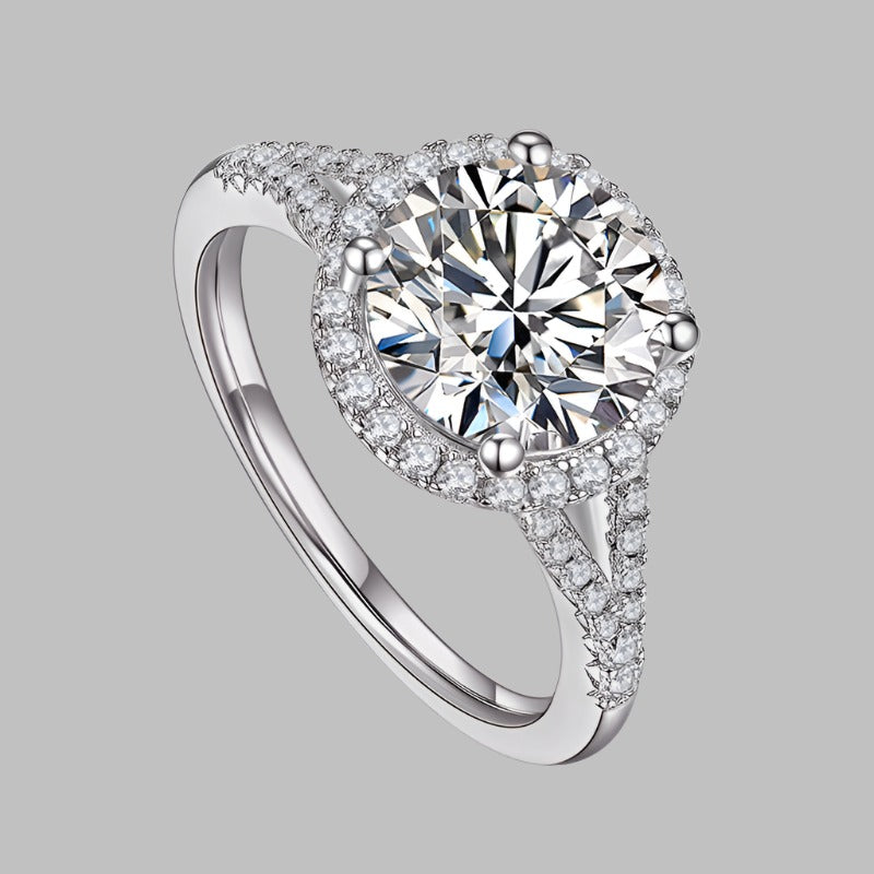 White Gold Moissanite engagement ring