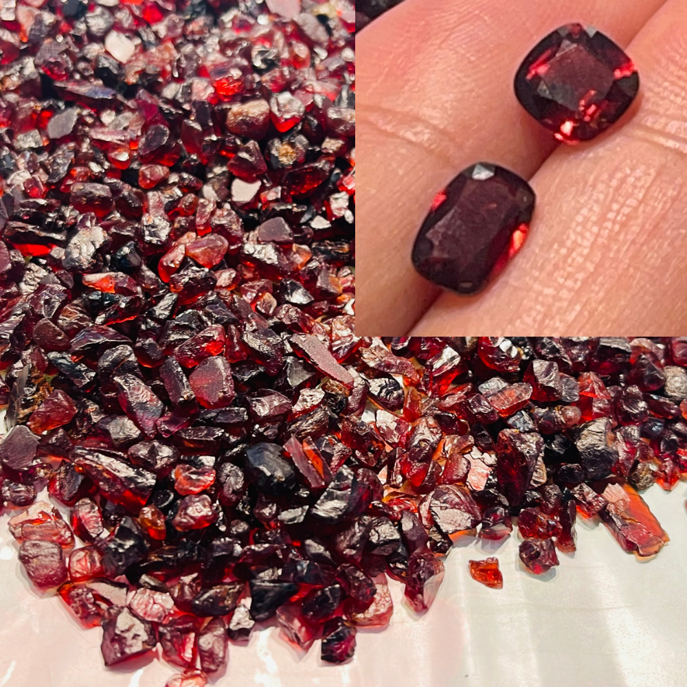 1 killo Facet Grade Raw Rhodolite Garnets Stones for Faceting and Cabbing