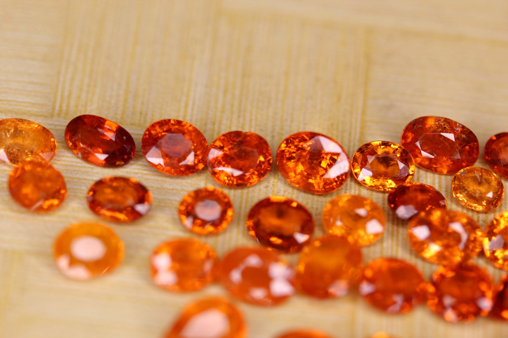 orange spessartite garnet for sale