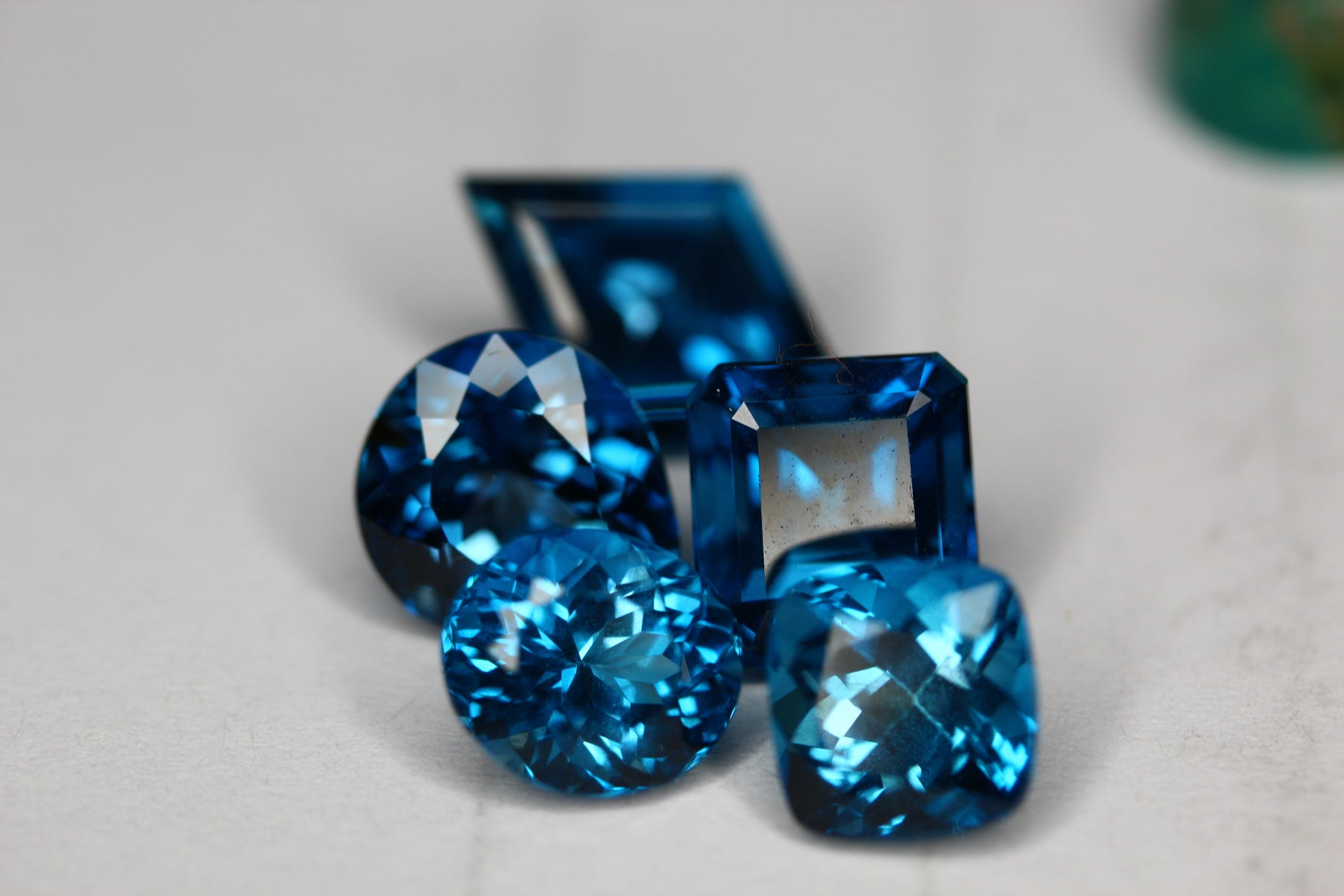 cushion cut london blue topaz