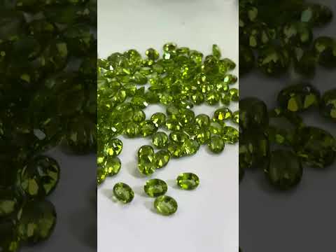 Loose Calibrated Oval Shape Peridot Gemstones Deal