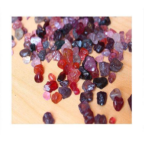 natural multi color spinels gemstone 