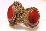 Agate Stone Vintage Cuff/ Kuchi Bracelet 1 Piece - folkmarket