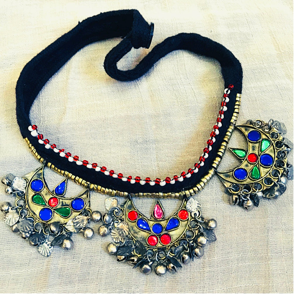 Antique Kuchi Gypsy Necklace And Earring